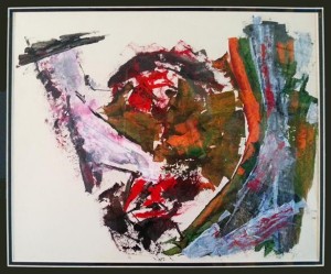 Ram Kumar Verma - Abstract Landscape - 22 x 28 cm - Acrylic on Canvas